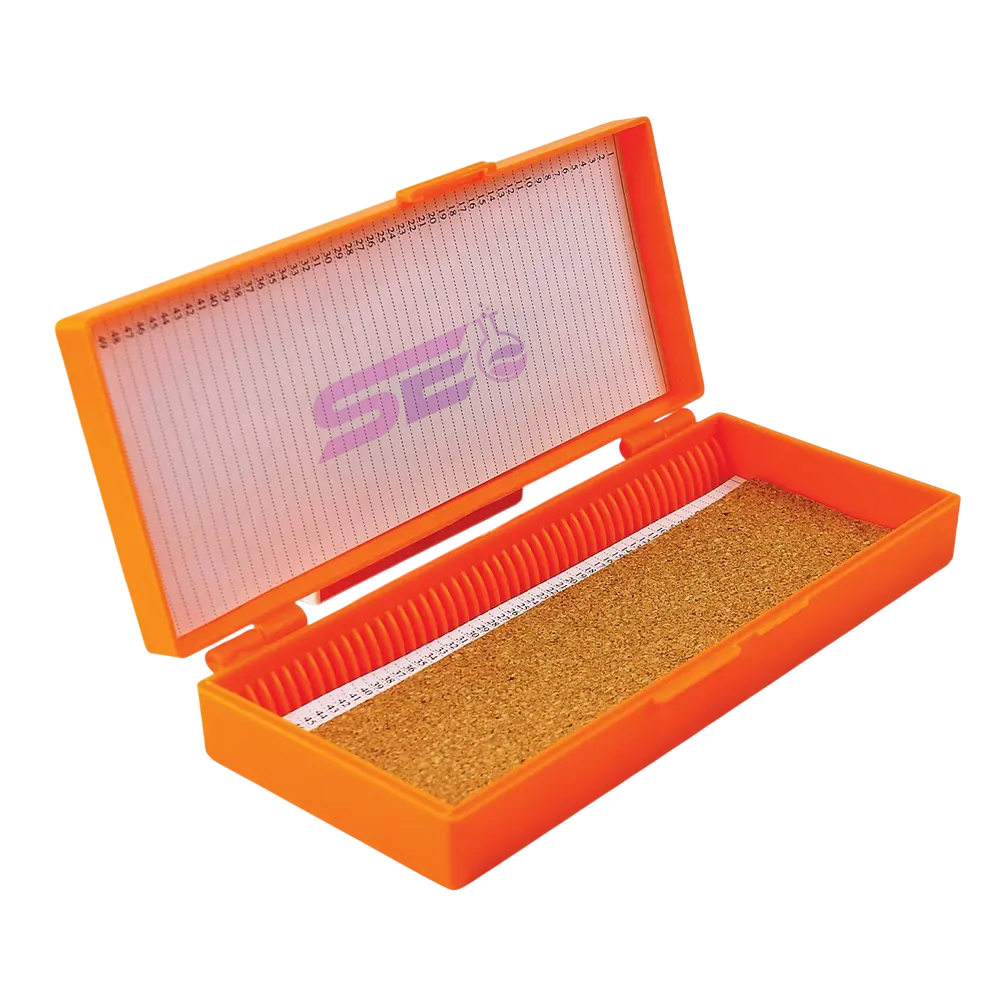 Microscope Slide Storage Box 50 Place